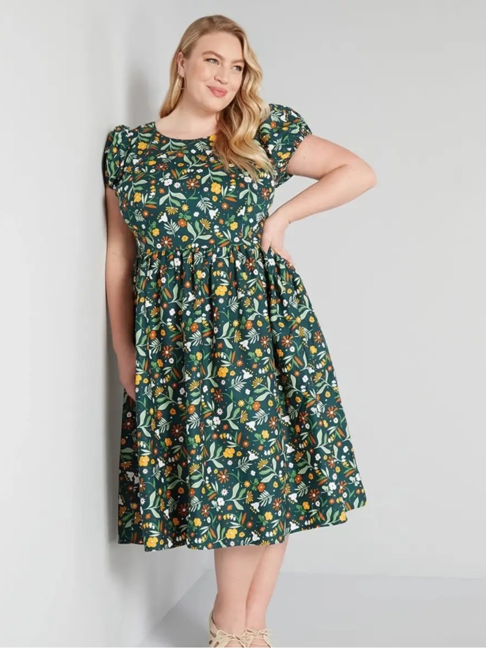 ModCloth Colletif vintage inspired woodland dress